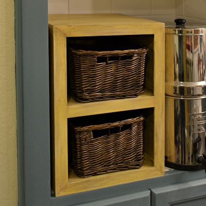 DIY: Countertop Basket Storage