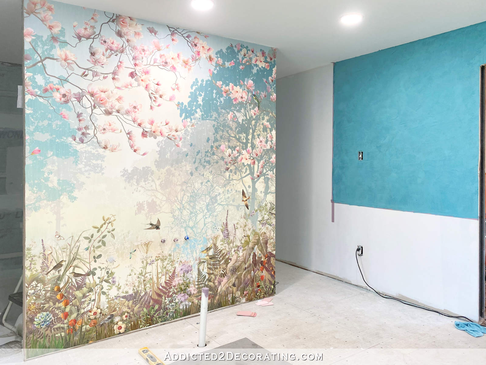 DIY Teal Venetian Plaster Wall Finish Using Modern Masters