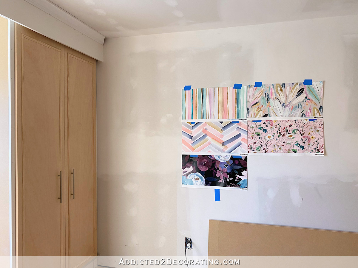 Guest Bedroom — Wallpaper Samples Arrived!