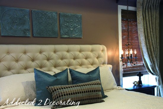 Diamond-Tufted Upholstered Headboard