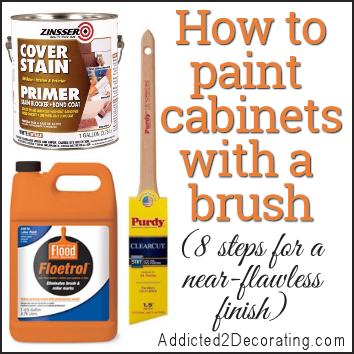 How To Paint Cabinets With A Paint Brush (and get a near-perfect finish!)