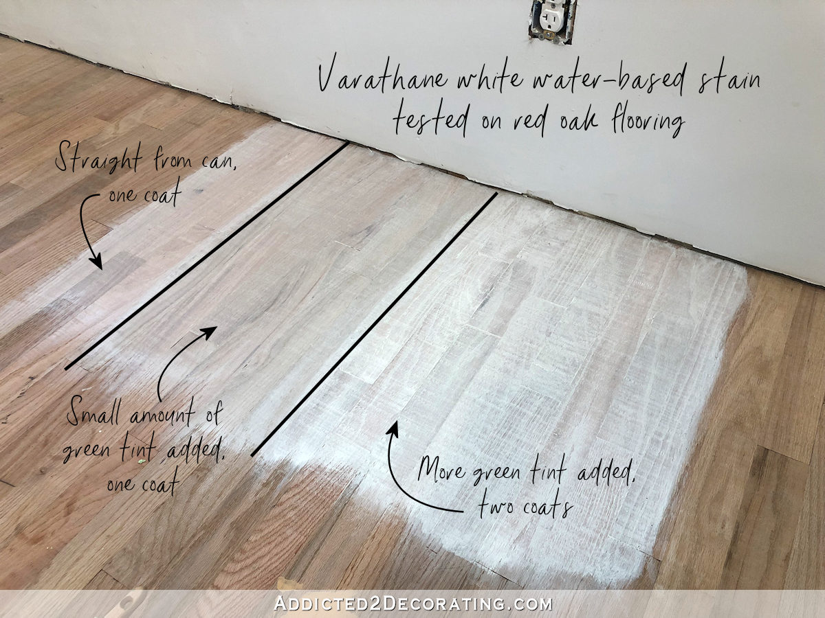 Testing Whitewash Finishes On Red Oak Hardwood Flooring