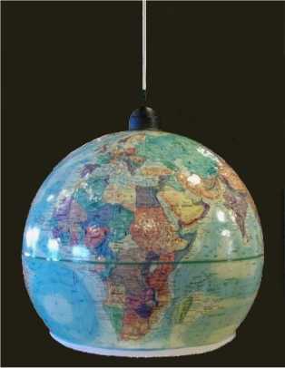 Make A Pendant Light Out Of An Outdated World Globe