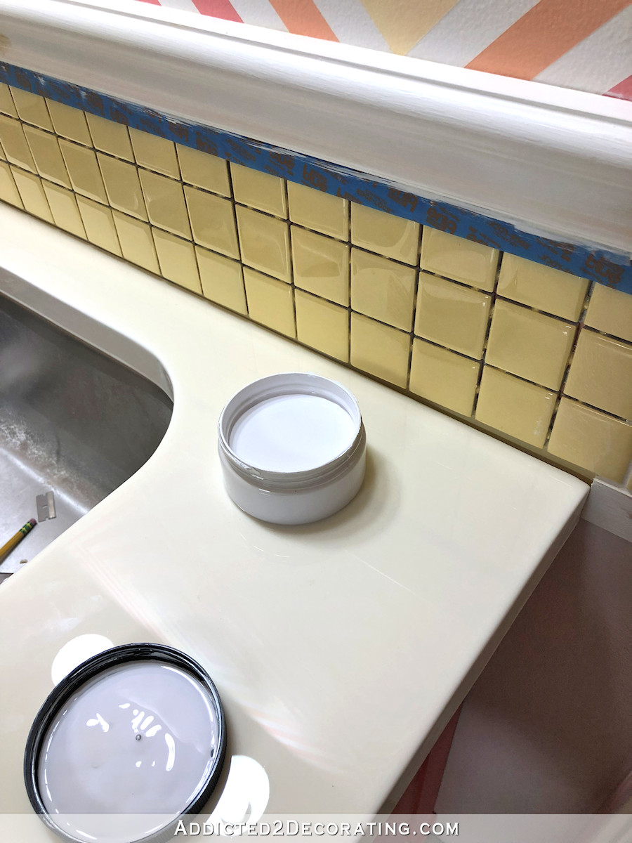 White DIY Resin Bathroom Countertop Update (Major Disappointment)